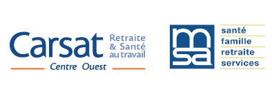 logos Carsat Centre Ouest et MSA