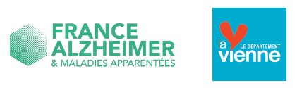 logos France Alzheimer et Département de la Vienne